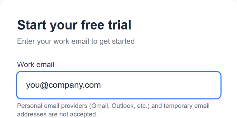 ZillionLMS free trial signup form